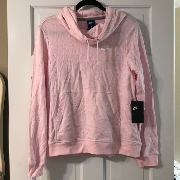pale pink nike hoodie